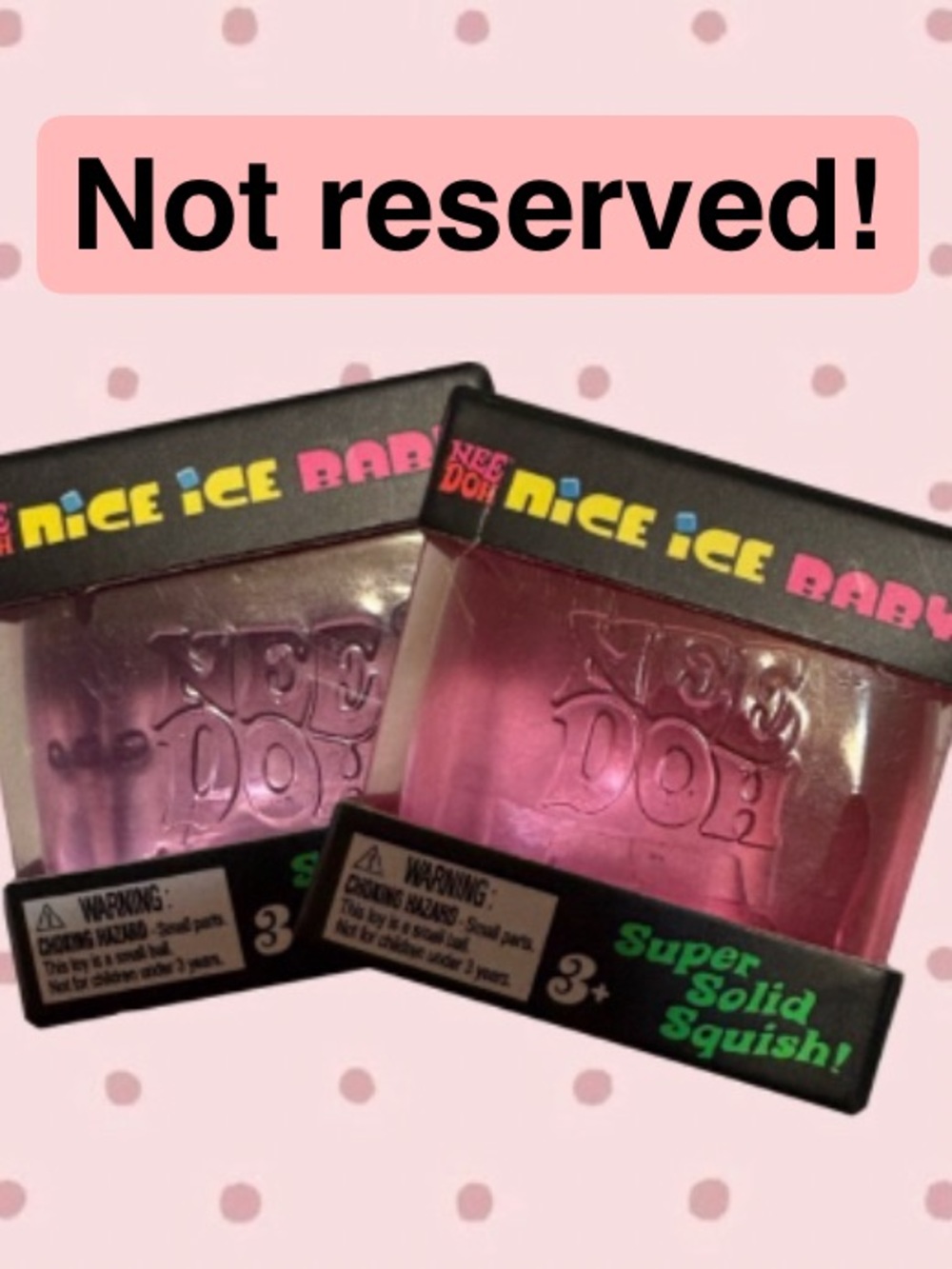 Jellycat Pink and Purple Nice Ice Baby Super Solid Squish Toy